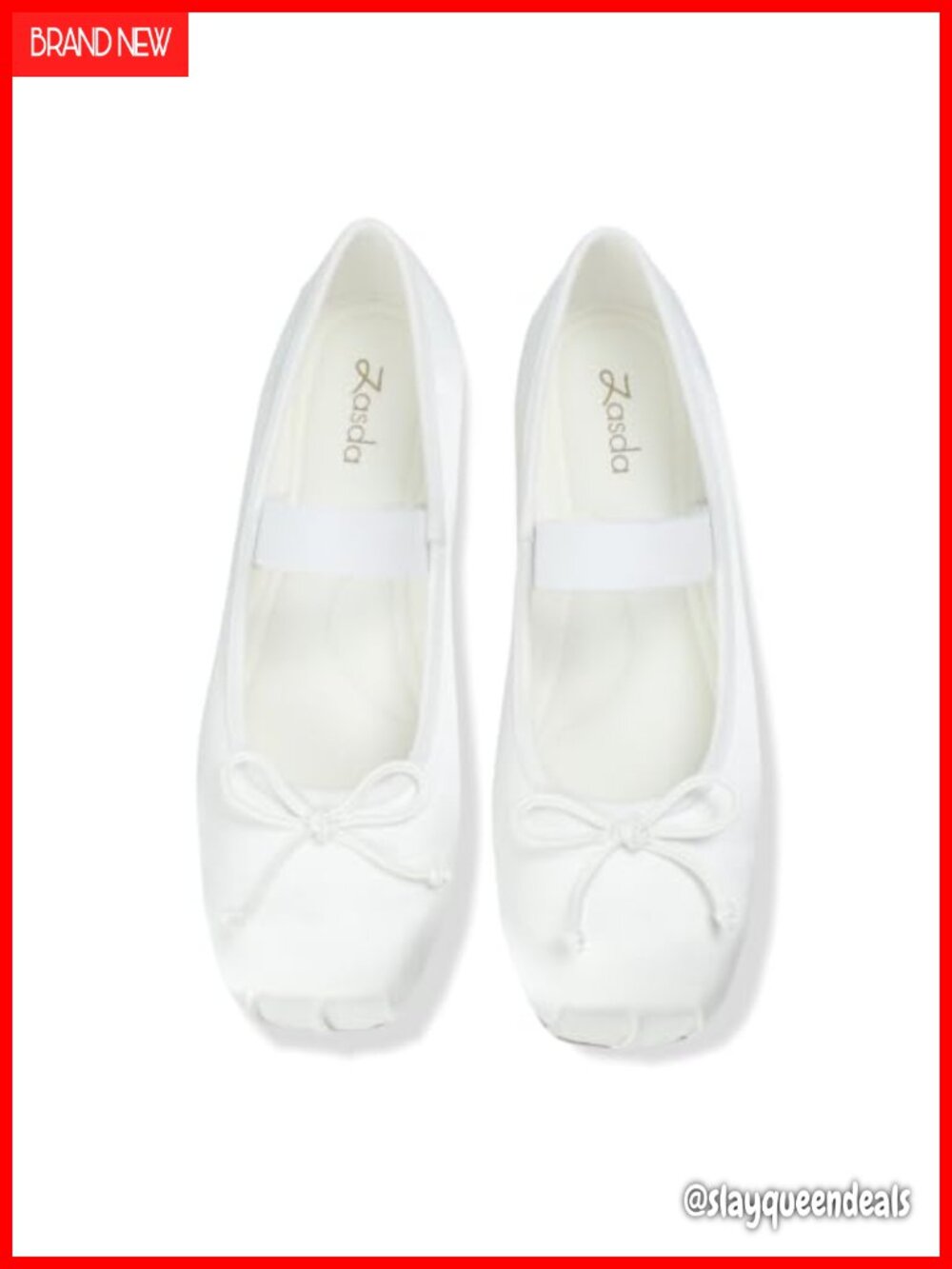 Women's Satin Ballet Flats Bow Square Toe Slip-On Comfort Shoes